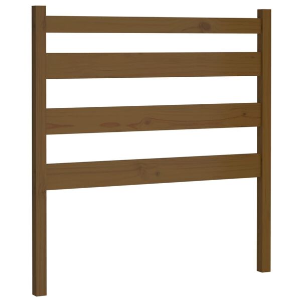 vidaXL T&ecirc;te de lit Marron miel 106x4x100 cm Bois massif de pin