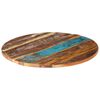 vidaXL Dessus de table rond 80 cm 25-27 mm Bois de récupération solide