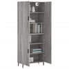 vidaXL Buffet haut Sonoma gris 69,5x34x180 cm Bois d'ing&eacute;nierie
