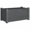 vidaXL Jardini&egrave;re Gris 60x31x31 cm Bois de pin massif