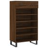 vidaXL Armoire &agrave; chaussures ch&ecirc;ne marron 60x35x105cm bois d'ing&eacute;nierie