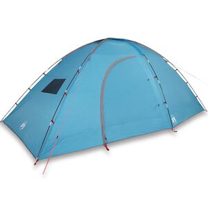 vidaXL Tente de camping 8 personnes bleu imperm&eacute;able
