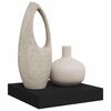 vidaXL &Eacute;tag&egrave;re flottante murale noir 23x23,5x3,8 cm MDF