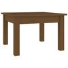 vidaXL Table basse Marron miel 45x45x30 cm Bois massif de pin