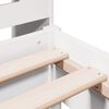 vidaXL Lit biblioth&egrave;que sans matelas blanc 90x190cm bois de pin massif