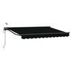 vidaXL Auvent r&eacute;tractable &eacute;lectrique Noir et anthracite 3,5 x 2,5 m