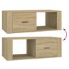 vidaXL Table basse Chêne sonoma 100x50,5x35 cm Bois d'ingénierie