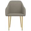 vidaXL Chaises &agrave; manger lot de 2 gris clair velours