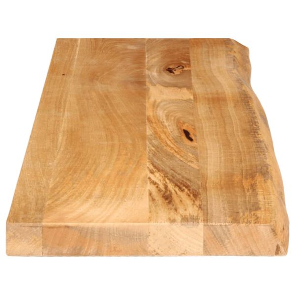 vidaXL Dessus de table &agrave; bord vivant 110x20x2,5cm bois massif manguier