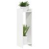 vidaXL Support de Plante Blanc 30 x 30 x 100 cm Bois d&rsquo;ing&eacute;nierie
