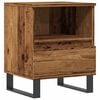 vidaXL Table de chevet vieux bois 40x35x50 cm bois d&rsquo;ing&eacute;nierie