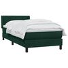 vidaXL Sommier &agrave; lattes de lit et matelas vert fonc&eacute; 100x220cm velours