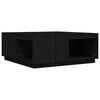 vidaXL Table basse Noir 100x101x40,5 cm Bois massif de pin