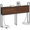 vidaXL Headboard de Rangement avec Station de Charge Ch&ecirc;ne marron