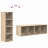vidaXL Armoire suspendue avec stockage Ch&ecirc;ne Sonoma 30 x 29,5 x 100 cm