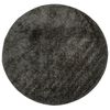 vidaXL Tapis ISTAN &agrave; poils longs aspect brillant anthracite &Oslash; 120 cm