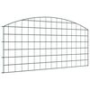 vidaXL Ensemble de cl&ocirc;ture de jardin 5 pcs Vert 100 x 50 cm Acier