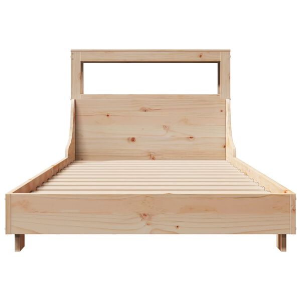 vidaXL Cadre de lit sans matelas 75x190 cm bois de pin massif