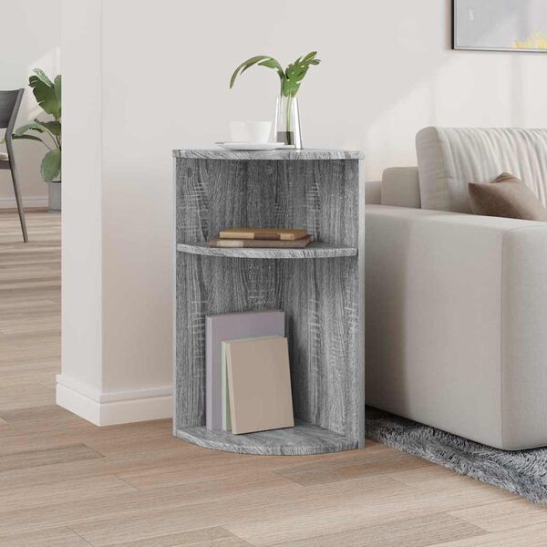 vidaXL Table d'appoint Gris Sonoma 29,6 x 29,6 x 60 cm