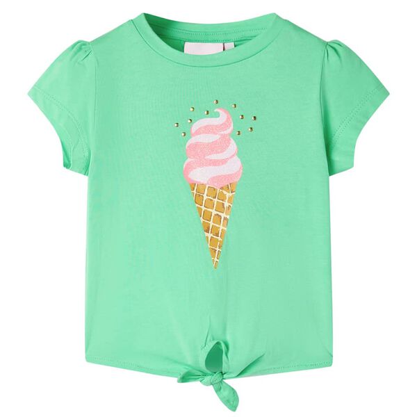 T-shirt pour enfants vert clair 128