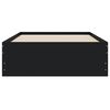 vidaXL Cadre de lit avec tiroirs sans matelas noir 75x190 cm