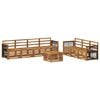 vidaXL Ensembles de canap&eacute;s 8 pc Bois d'Acacia Massif