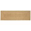 vidaXL Tapis de zone Beige 80 x 300 cm Jute