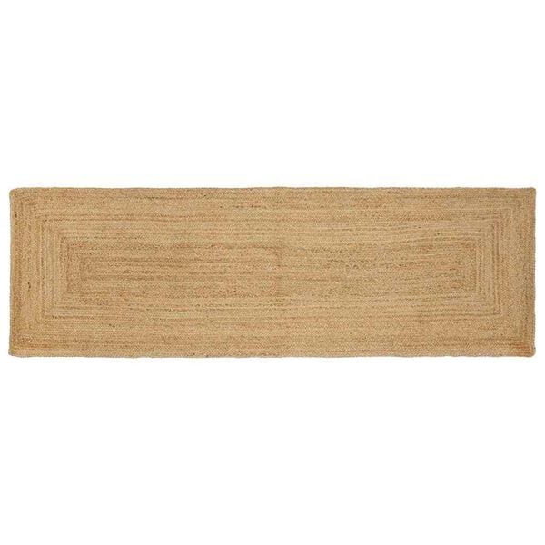 vidaXL Tapis de zone Beige 80 x 300 cm Jute
