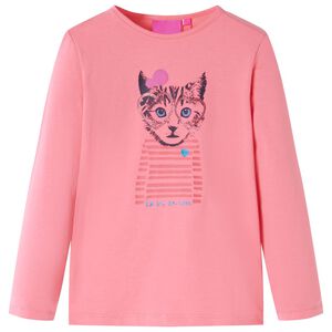 vidaXL T-shirt enfants &agrave; manches longues rose 104