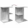 vidaXL Tables de chevet 2 pcs sonoma gris bois d'ing&eacute;nierie