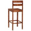 vidaXL Chaises de bar lot de 2 marron bois solide de Sesham