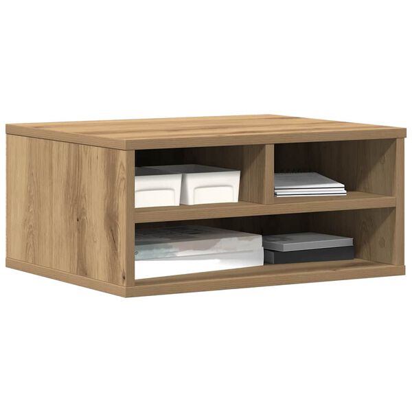 vidaXL Support d'imprimante chêne artisanal 49 x 40 x 22,5 cm