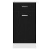 vidaXL Armoire suspendue avec tiroir Ch&ecirc;ne noir 40 x 46 x 81,5 cm