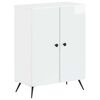 vidaXL Meuble de Rangement de Salle de Bain BREDA Blanc brillant