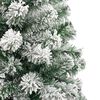 vidaXL Sapin de No&euml;l artificiel &agrave; charni&egrave;res avec neige floqu&eacute;e 180 cm
