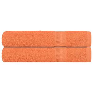 vidaXL Serviettes de sauna FROGN 2 pcs orange 80x200 cm 360 g/m&sup2;