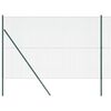 vidaXL Cl&ocirc;ture en fils soud&eacute;s pour fixation au sol 10 x 1,5 m Vert