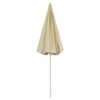 vidaXL Parasol de plage jaune sable 240 cm