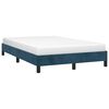 vidaXL Cadre de lit sans matelas bleu fonc&eacute; 120x190 cm velours