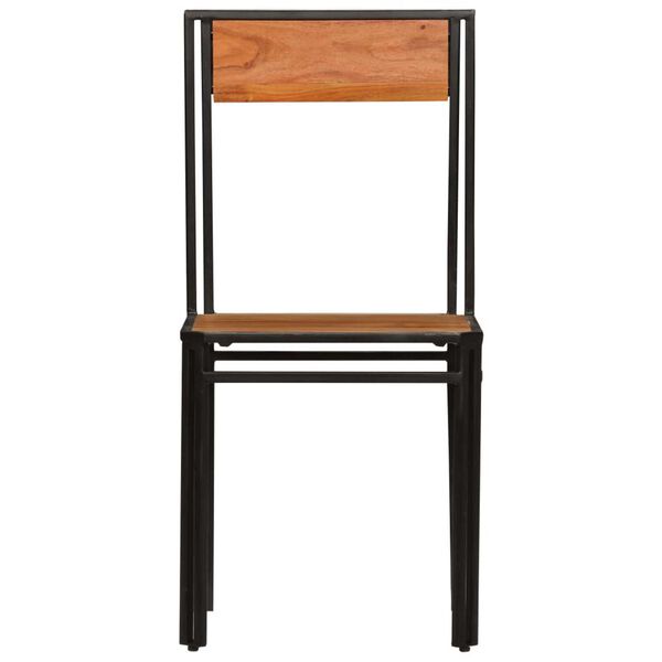 vidaXL Chaises à manger lot de 6 bois d'acacia massif