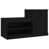 vidaXL Armoire &agrave; chaussures noir 100x42x60 cm bois d'ing&eacute;nierie