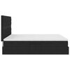 vidaXL Lit de Rangement avec matelas Noir 200 x 200 cm Velours