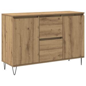 vidaXL Buffet ch&ecirc;ne artisanal 101,5x35x70 cm bois d'ing&eacute;nierie
