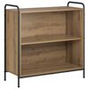 vidaXL Biblioth&egrave;que 80 x 33 x 80 cm Bois d'ing&eacute;nierie Ch&ecirc;ne artisanal