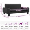 vidaXL Lit pour chien noir 70x45x30 cm similicuir