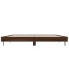 vidaXL Cadre de lit sans matelas chêne marron 135x190 cm