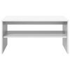 vidaXL Table basse Blanc 80 x 50 x 40 cm Bois d'ing&eacute;nierie