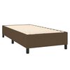vidaXL Sommier &agrave; lattes de lit avec matelas Marron fonc&eacute; 90x190 cm