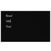 vidaXL Tableau noir magnétique mural Noir 80x50 cm Verre trempé