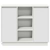 vidaXL Buffet LED Blanc 90 x 32 x 75 cm Bois d'ing&eacute;nierie